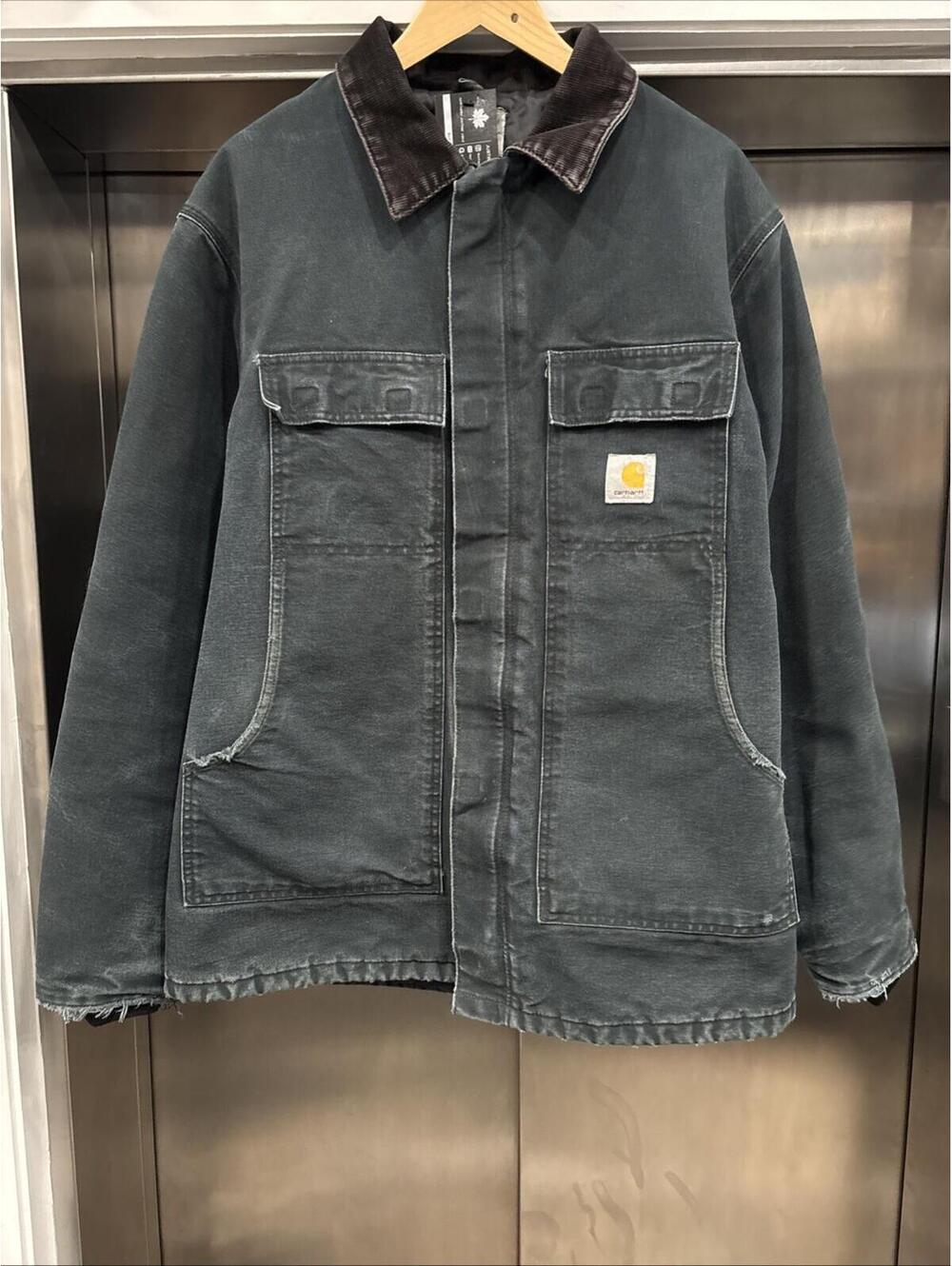Vintage 90s Carhartt Mens Large Black Workwear Jacket